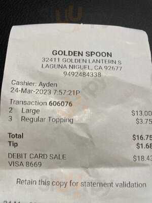 Golden Spoon Frozen Yogurt