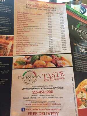 Francesca's Pizza And Italian Kitchen