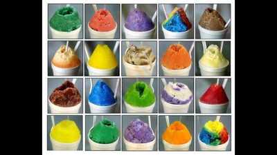Rainbow Snow Cones