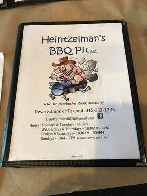 Heintzelman's Bbq Pit Inc