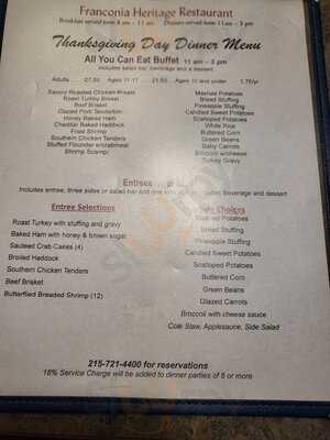 Franconia Heritage Restaurant