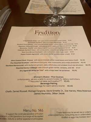 Fruition Restaurant