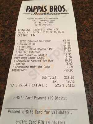 Pappas Bros. Steakhouse