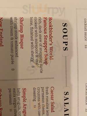 Bookbinder's Seafood & Steakhouse