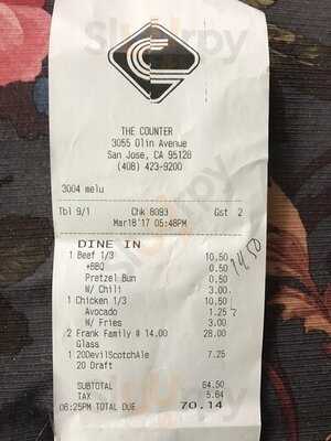 The Counter Santana Row