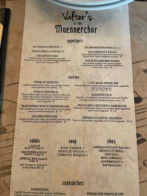 Valters At The Maennerchor