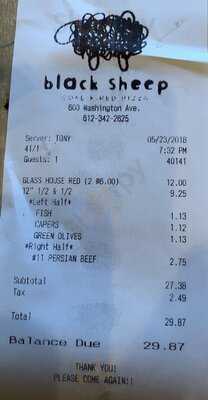 Black Sheep Coal Fired Pizza