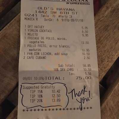 Old's Havana Cuban Bar & Cocina