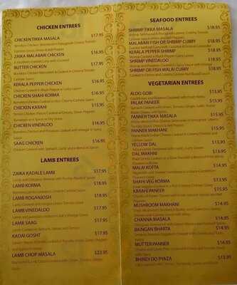 Zaika Indian Cuisine