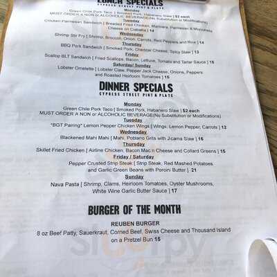 Cypress Street Pint & Plate