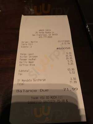 Amber India Restaurant