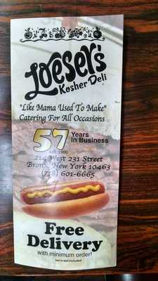 Loeser's Old Fashioned Kosher Deli