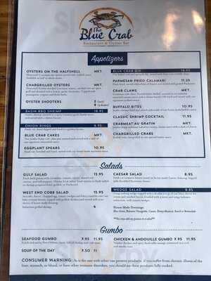 The Blue Crab Restaurant And Oyster Bar