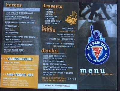 Jc's New York Pizza Department