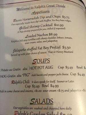 Ralph's Great Divide