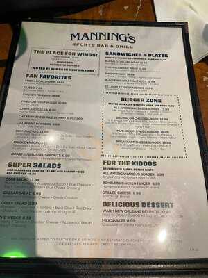 Manning's Sports Bar And Grill