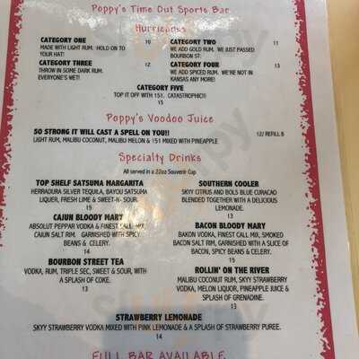 Poppy's Time Out Sports Bar & Grill