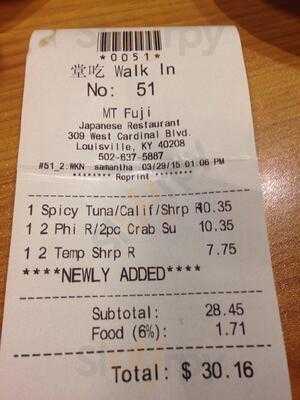 Mt Fuji Janpanese Cuisine