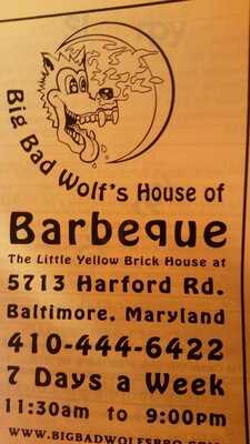 Big Bad Wolf's House Of Barbeque