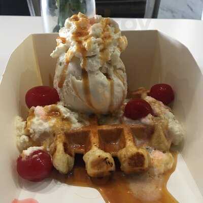 Liege And Dairy Ice Cream + Waffles