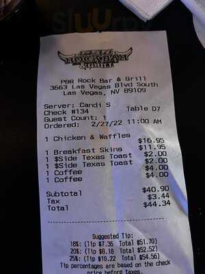 Pbr Rock Bar & Grill