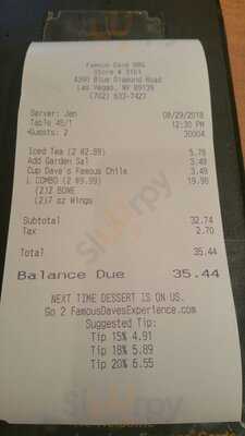 Famous Dave's Bar-b-que