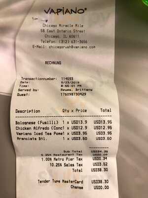 Vapiano Magnificent Mile