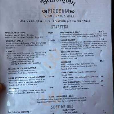East Village Bohemian Pizzeria