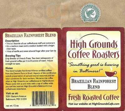 High Grounds Coffee Rstr