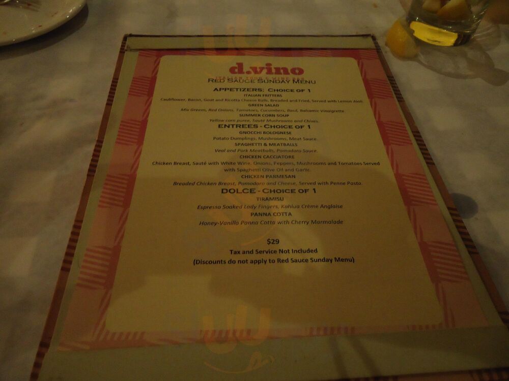 D. Vino Italian Food & Wine Bar