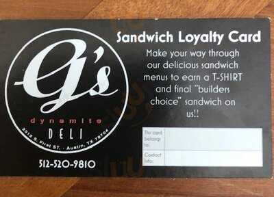 G's Dynamite Deli