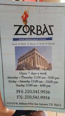 Zorbas Mediterrean Grill