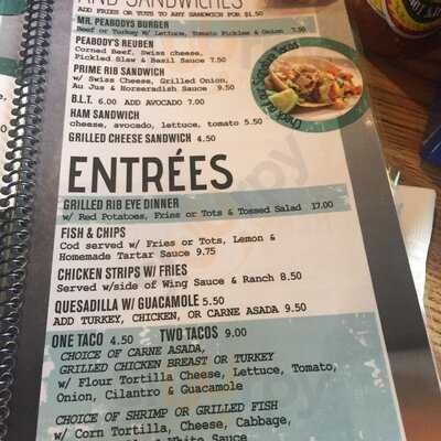 Mr Peabodys Burgers & Ale