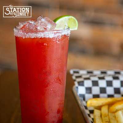 The Station At Sunset