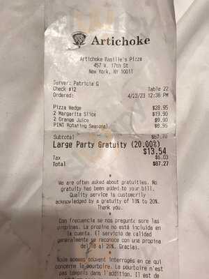 Artichoke Basille's Pizza