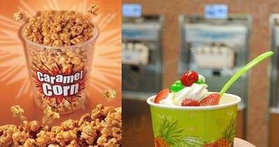 Indyo Frozen Yogurt, Coffee & Caramel Corn