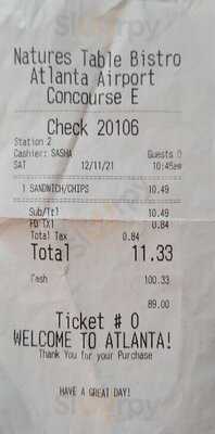 Natures Table Bistro