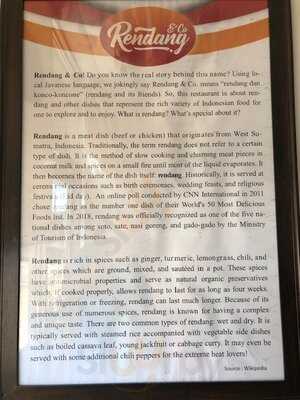 Rendang & Co. Indonesian Bistro