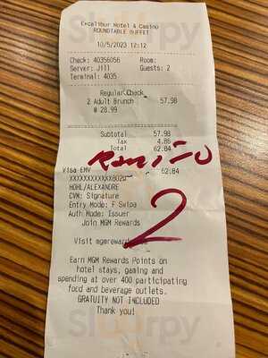 The Buffet At Excalibur