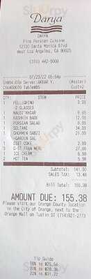 Darya Restaurant Santa Monica