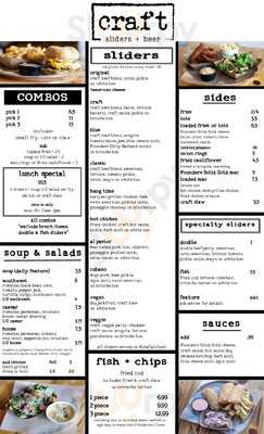 Craft Sliders And Beer