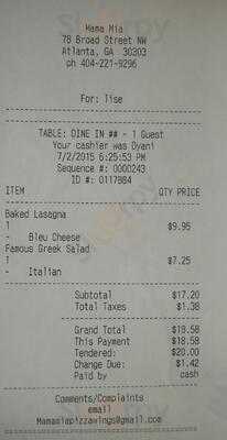 Mama Mia Pizza & Wings