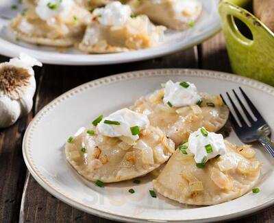 Babushka Pierogies Window