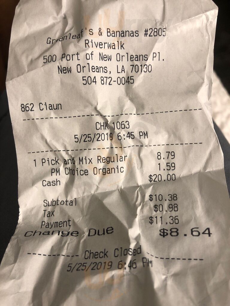 Green Leaf's & Bananas