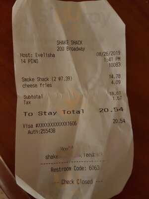 Shake Shack Fulton Transit Ctr - Manhattan