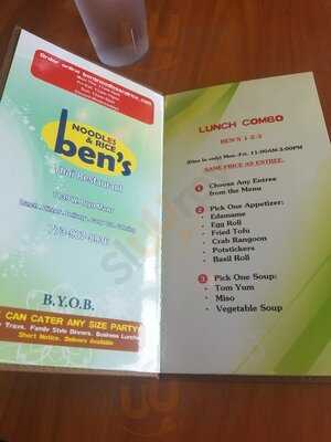 Ben's Noodles & Rice