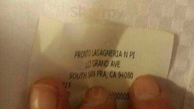 Pronto's Pizza & Pasta