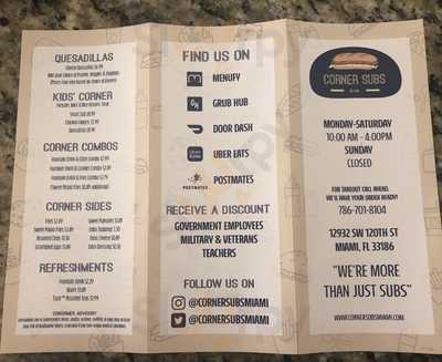 Corner Subs Miami