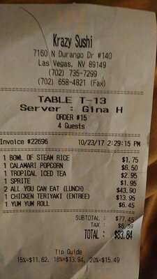 Krazy Sushi