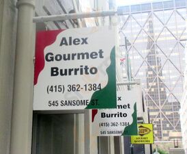 Alex Gourmet Burrito
